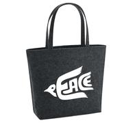 huuraa acquirente Paz Paloma de la Paz Borsa regalo per la spesa 22 litri Feltro melange antracite Paz Paloma de la Paz Presente