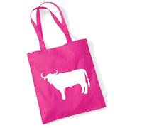 huuraa acquirente Toro Borsa regalo in juta fucsia 10 litri cotone Toro Attenzione