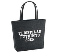 huuraa acquirente Ylioppilastutkinto 2025 Borsa regalo per la spesa 22 litri Feltro melange antracite Ylioppilastutkinto 2025 Presente