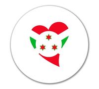 Huuraa adesivi Bandera de Burundi Adesivo regalo 10cm Bandera de Burundi Presente