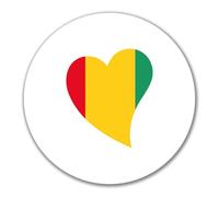 Huuraa adesivi Bandera de Guinea Adesivo regalo 10cm Bandera de Guinea Presente