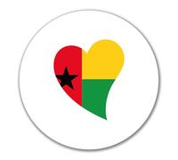 Huuraa adesivi Bandera de Guinea-Bisáu Adesivo regalo 10cm Bandera de Guinea-Bisáu Presente