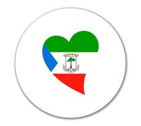 Huuraa adesivi Bandera de Guinea Ecuatorial Adesivo regalo 10cm Bandera de Guinea Ecuatorial Presente