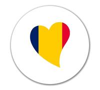 Huuraa adesivi Bandera del Chad Adesivo regalo 10cm Bandera del Chad Presente