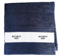 huuraa asciugamano per gli ospiti Maturità 2027 Asciugamano Sportivo Regalo French Navy 50x100cm Cotone Maturità 2027 Idea Regalo