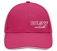 huuraa berretto da Baseball Stuttgart verliebt Cappello Unisex Regalo Rosa/Bianco Stuttgart verliebt Souvenir