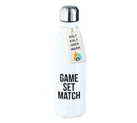 huuraa borraccia in acciaio inox Game set match Bottiglia regalo bianca 500ml in acciaio inox Game set match Presente