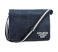 huuraa Borsa a tracolla Advanced Levels 2025 Borsa regalo per laptop Vintage Navy 14 litri in tela Advanced Levels 2025 Presente