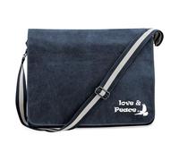 huuraa Borsa a tracolla Amor y Paz Borsa regalo per laptop Vintage Navy 14 litri in tela Amor y Paz Presente