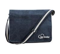 huuraa Borsa a tracolla Best Brother Borsa regalo per laptop Vintage Navy 14 litri in tela Best Brother Presente