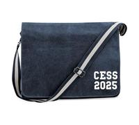 huuraa Borsa a tracolla CESS 2025 Borsa regalo per laptop Vintage Navy 14 litri in tela CESS 2025 Presente