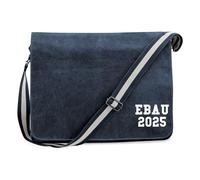 huuraa Borsa a tracolla EBAU 2025 Borsa regalo per laptop Vintage Navy 14 litri in tela EBAU 2025 Presente