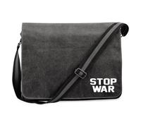 huuraa borsa a tracolla Stop War Borsa regalo nera in tela da 14 litri Stop War accessorio