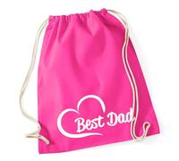 huuraa borsa Best Dad Borsa regalo in tessuto fucsia 12 litri cotone Best Dad Attenzione