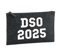 Huuraa Borsa da Toilette DSO 2025 Borsa Regalo per cosmetici in feltro Color Carbone da 1 litro DSO 2025 Presente