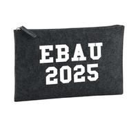 Huuraa Borsa da Toilette EBAU 2025 Borsa Regalo per cosmetici in feltro Color Carbone da 1 litro EBAU 2025 Presente