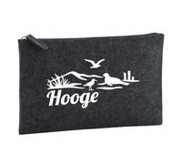 Huuraa Borsa da Toilette Hooge Borsa Regalo per cosmetici in feltro Color Carbone da 1 litro Hooge Presente