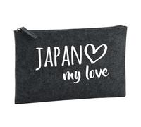 Huuraa Borsa da Toilette Japan my Love Borsa Regalo per cosmetici in feltro Color Carbone da 1 litro Japan my Love Presente