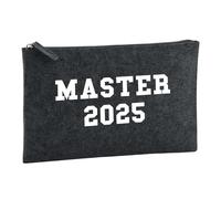 Huuraa Borsa da Toilette Master 2025 Borsa Regalo per cosmetici in feltro Color Carbone da 1 litro Master 2025 Presente