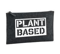 Huuraa Borsa da Toilette Plant Based Modern Borsa Regalo per cosmetici in feltro Color Carbone da 1 litro Plant Based Modern Presente