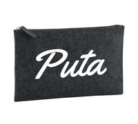Huuraa Borsa da Toilette Puta Borsa Regalo per cosmetici in feltro Color Carbone da 1 litro Puta Presente