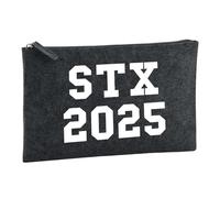 Huuraa Borsa da Toilette STX 2025 Borsa Regalo per cosmetici in feltro Color Carbone da 1 litro STX 2025 Presente