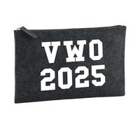 Huuraa Borsa da Toilette VWO 2025 Borsa Regalo per cosmetici in feltro Color Carbone da 1 litro VWO 2025 Presente