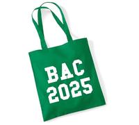 huuraa borsa della spesa BAC 2025 Borsa regalo Kelly Green 10 litri cotone BAC 2025 Presente