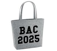 huuraa borsa della spesa BAC 2025 Borsa shopper regalo grigia 22 litri melange feltro BAC 2025 accessorio
