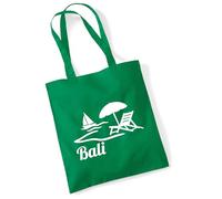 huuraa borsa della spesa Bali Indonesia Borsa regalo Kelly Green 10 litri cotone Bali Indonesia Presente