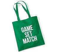 huuraa borsa della spesa Game set match Borsa regalo Kelly Green 10 litri cotone Game set match Presente