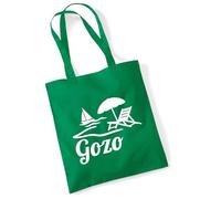 huuraa borsa della spesa Gozo Malta Borsa regalo Kelly Green 10 litri cotone Gozo Malta Presente