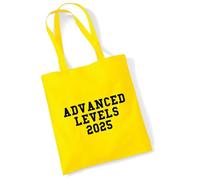 huuraa borsa di cotone Advanced Levels 2025 Borsa regalo in tessuto giallo 10 litri cotone Advanced Levels 2025 souvenir
