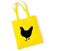 huuraa borsa di cotone gallina Borsa regalo in tessuto giallo 10 litri cotone gallina souvenir