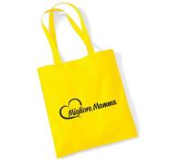huuraa borsa di cotone Migliore Mamma Borsa regalo in tessuto giallo 10 litri cotone Migliore Mamma souvenir