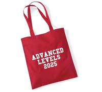 huuraa borsa di stoffa Advanced Levels 2025 Borsa regalo per la spesa classica rossa da 10 litri in cotone Advanced Levels 2025 idea regalo