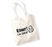 huuraa borsa per il trasporto Bebé Dino Borsa regalo in tessuto naturale 10 litri cotone Bebé Dino accessorio