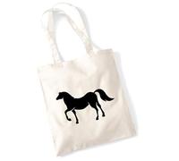 huuraa borsa per il trasporto Caballo Borsa regalo in tessuto naturale 10 litri cotone Caballo accessorio