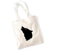 huuraa borsa per il trasporto cabeza de lobo Borsa regalo in tessuto naturale 10 litri cotone cabeza de lobo accessorio