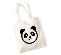 huuraa borsa per il trasporto cabeza de panda Borsa regalo in tessuto naturale 10 litri cotone cabeza de panda accessorio