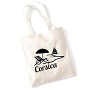 huuraa borsa per il trasporto Corsica Borsa regalo in tessuto naturale 10 litri cotone Corsica accessorio