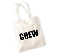 huuraa borsa per il trasporto Crew Schriftzug Borsa regalo in tessuto naturale 10 litri cotone Crew Schriftzug accessorio
