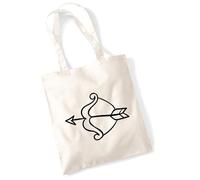 huuraa borsa per il trasporto Flecha de Cupido Borsa regalo in tessuto naturale 10 litri cotone Flecha de Cupido accessorio