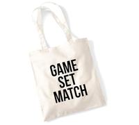 huuraa borsa per il trasporto Game set match Borsa regalo in tessuto naturale 10 litri cotone Game set match accessorio