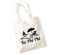 huuraa borsa per il trasporto Ko Phi Phi Thailand Borsa regalo in tessuto naturale 10 litri cotone Ko Phi Phi Thailand accessorio