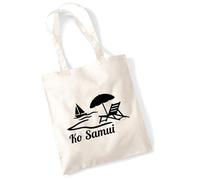 huuraa borsa per il trasporto Ko Samui Thailand Borsa regalo in tessuto naturale 10 litri cotone Ko Samui Thailand accessorio