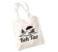 huuraa borsa per il trasporto Koh Tao Thailand Borsa regalo in tessuto naturale 10 litri cotone Koh Tao Thailand accessorio