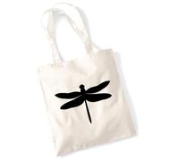 huuraa borsa per il trasporto libélula Borsa regalo in tessuto naturale 10 litri cotone libélula accessorio