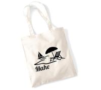 huuraa borsa per il trasporto Mahe Seychelles Borsa regalo in tessuto naturale 10 litri cotone Mahe Seychelles accessorio