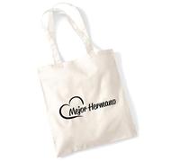 huuraa borsa per il trasporto Mejor Hermano Borsa regalo in tessuto naturale 10 litri cotone Mejor Hermano accessorio